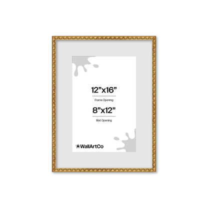 The Quiet Drama Gold Picture Frame