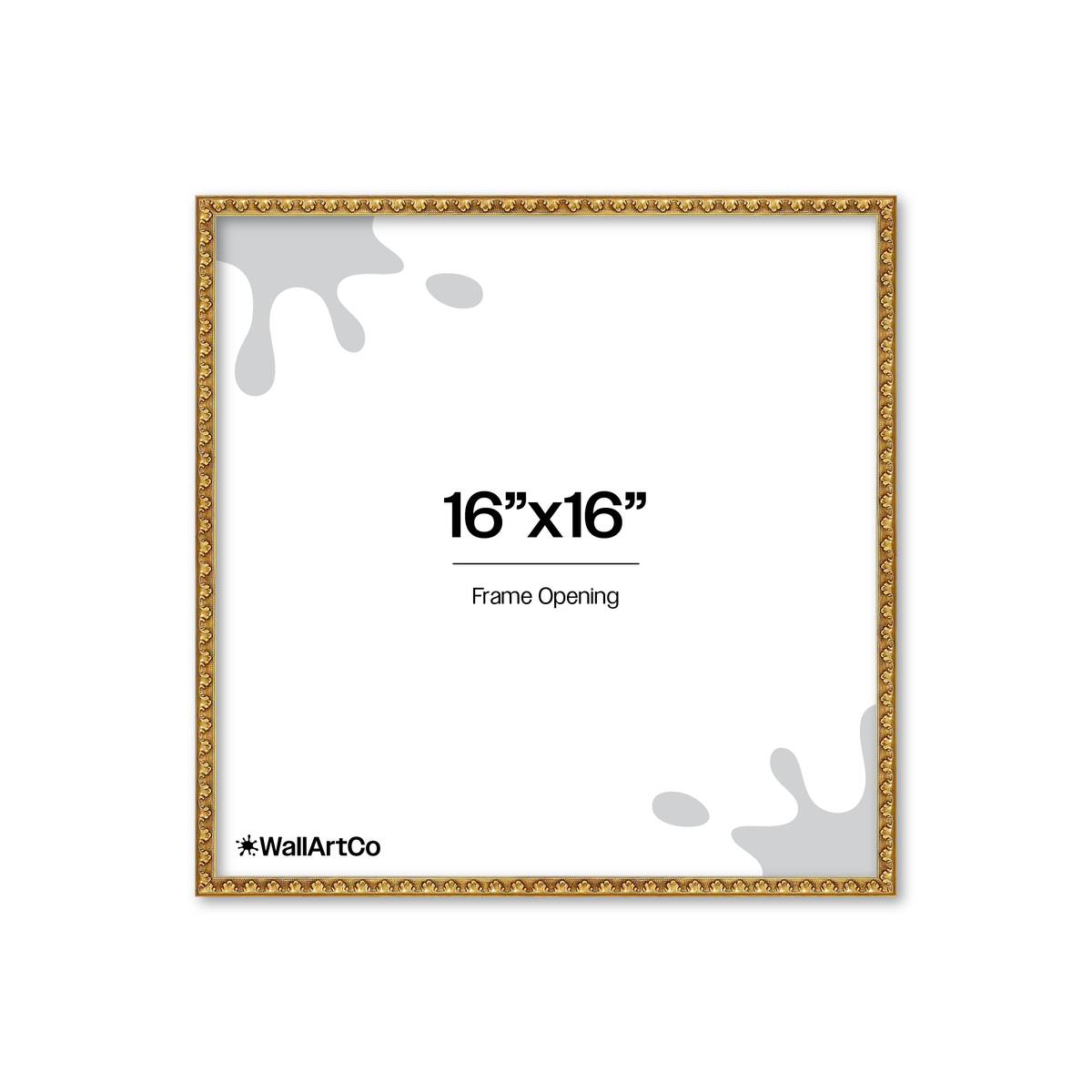 The Quiet Drama Gold Picture Frame