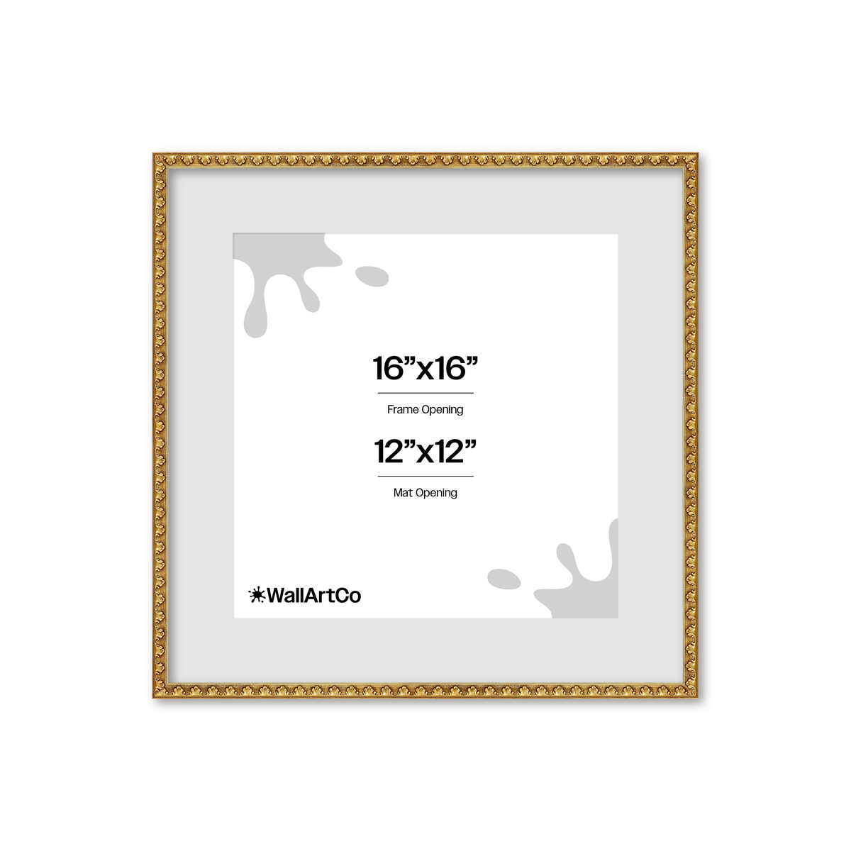 The Quiet Drama Gold Picture Frame