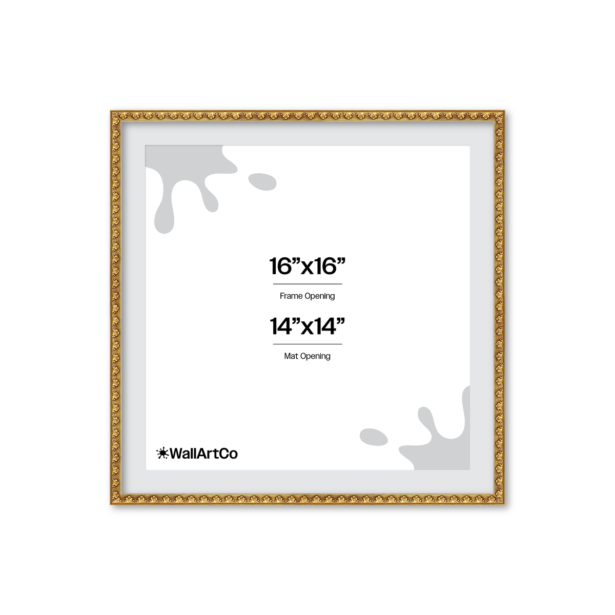The Quiet Drama Gold Picture Frame