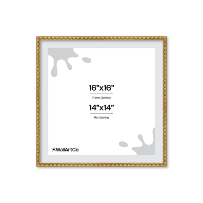 The Quiet Drama Gold Picture Frame