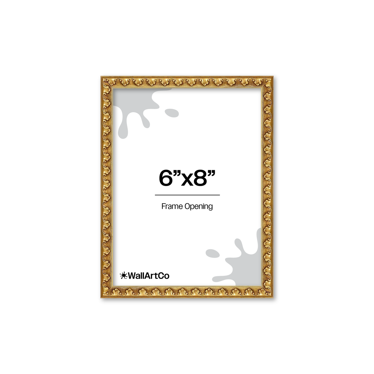 The Quiet Drama Gold Picture Frame