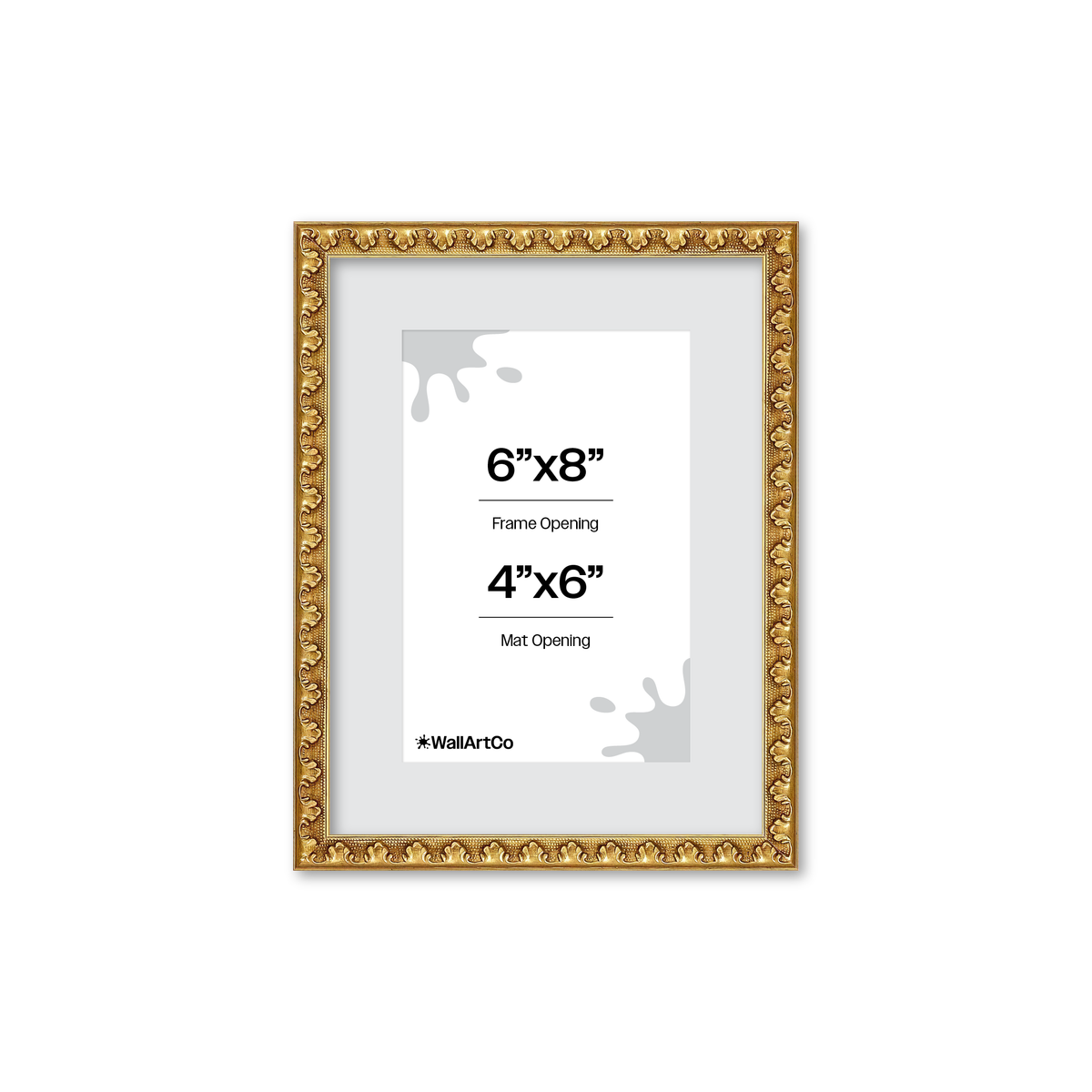 The Quiet Drama Gold Picture Frame