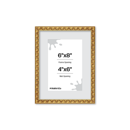 The Quiet Drama Gold Picture Frame