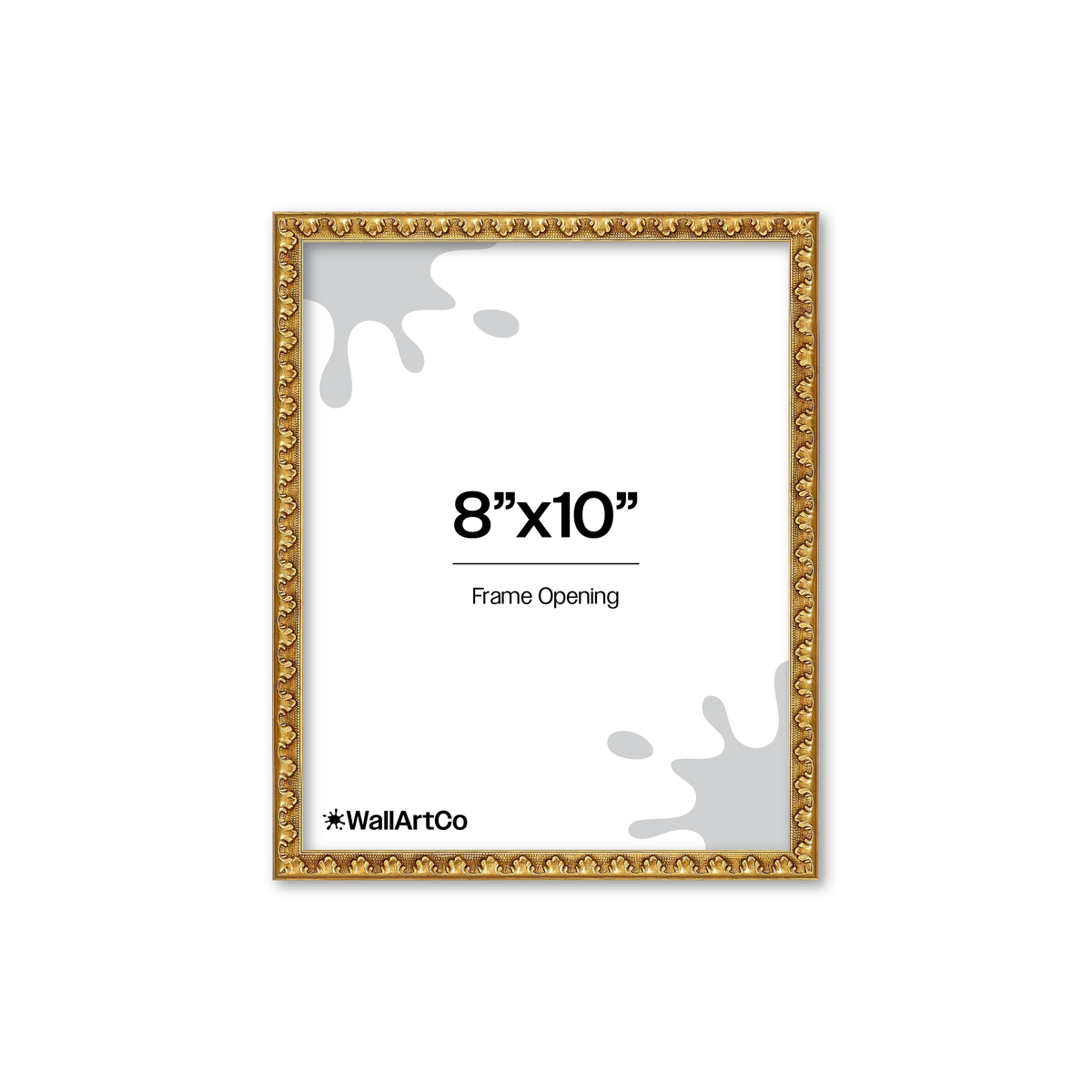 The Quiet Drama Gold Picture Frame
