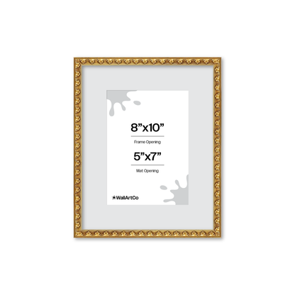 The Quiet Drama Gold Picture Frame
