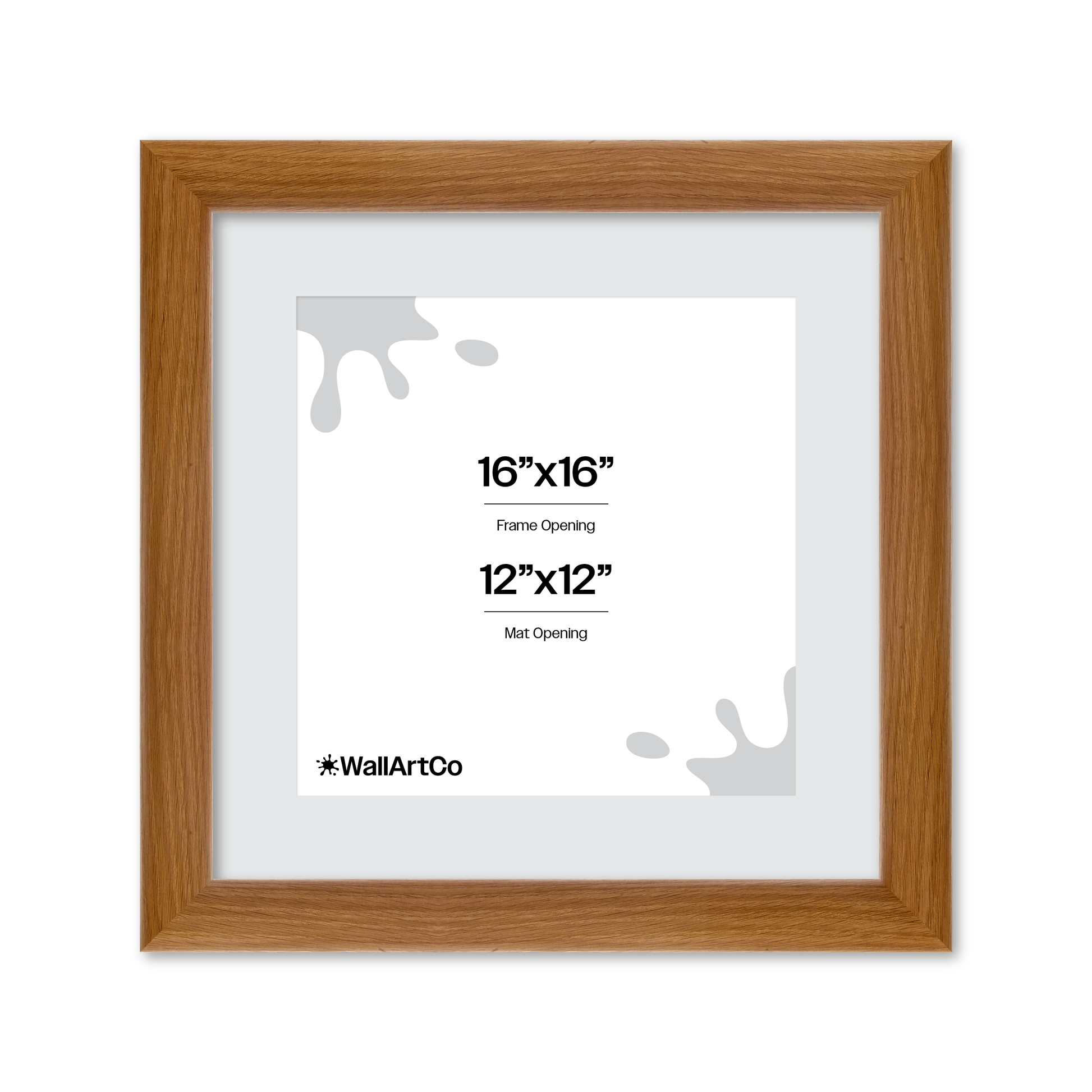 16" x 16" Light Oak Hudson Valley Wall Frame