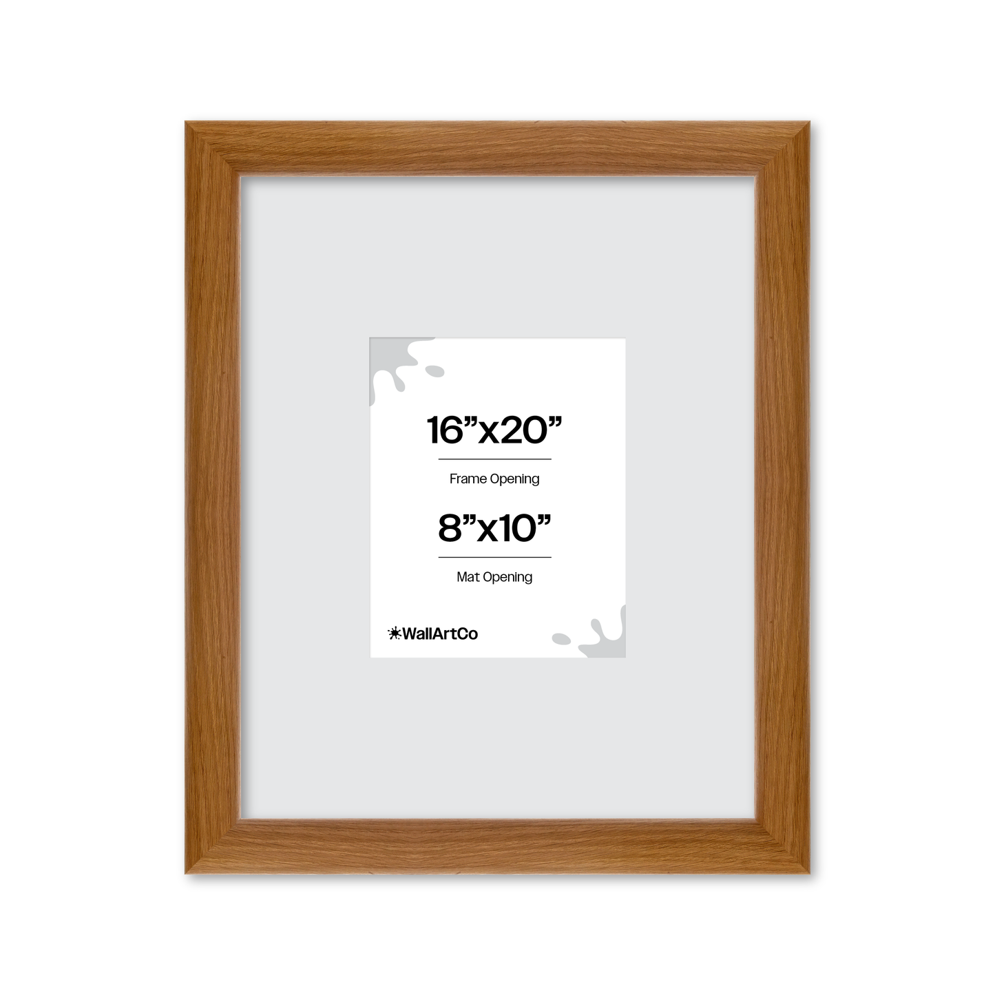 16" x 20" Light Oak Hudson Valley Wall Frame