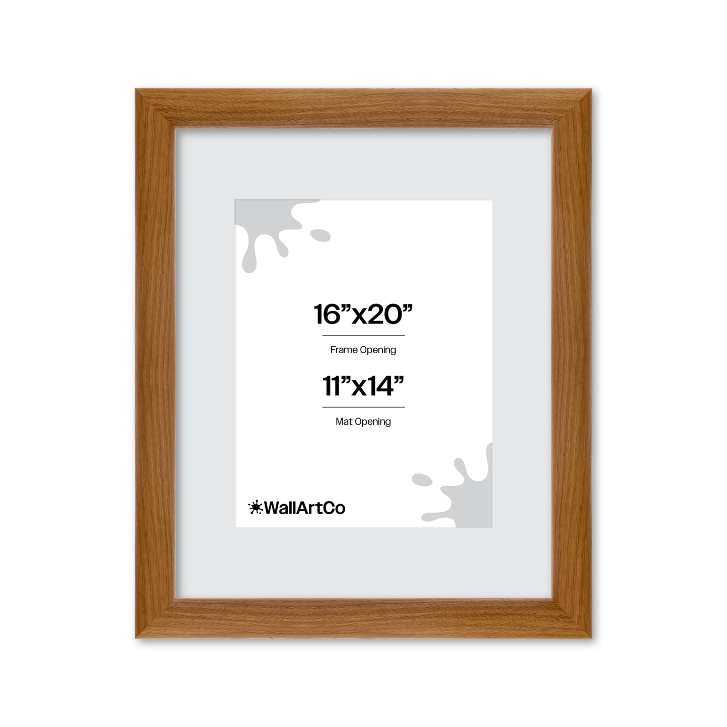 16" x 20" Light Oak Hudson Valley Wall Frame