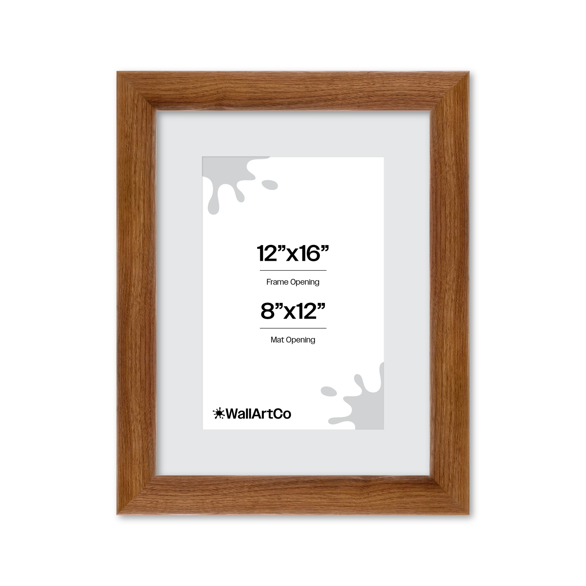 12" x 16" Light Walnut Hudson Valley Wall Frame