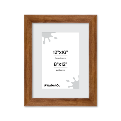 12" x 16" Light Walnut Hudson Valley Wall Frame