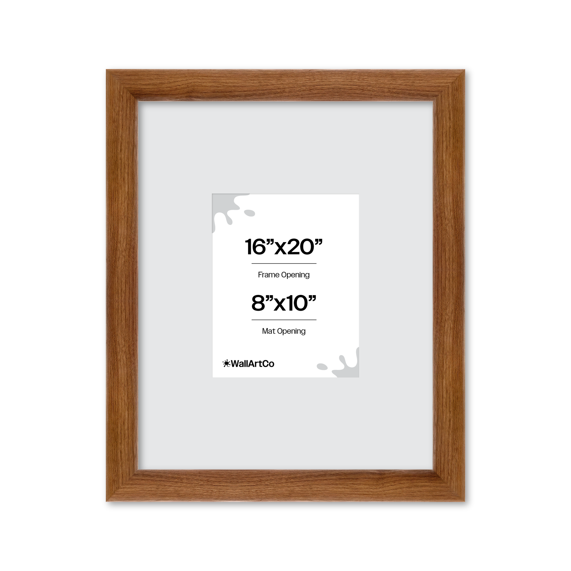 16" x 20" Light Walnut Hudson Valley Wall Frame