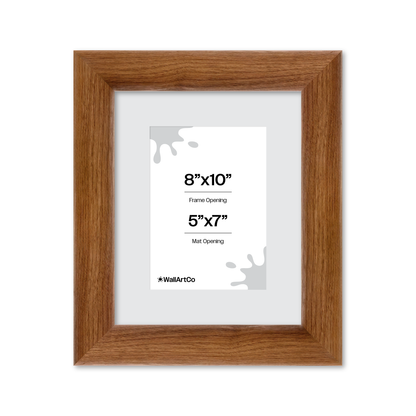 8" x 10" Light Walnut Hudson Valley Wall Frame