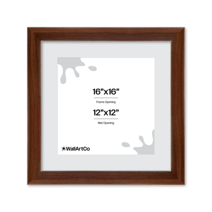16" x 16" Dark Walnut Hudson Valley Wall Frame