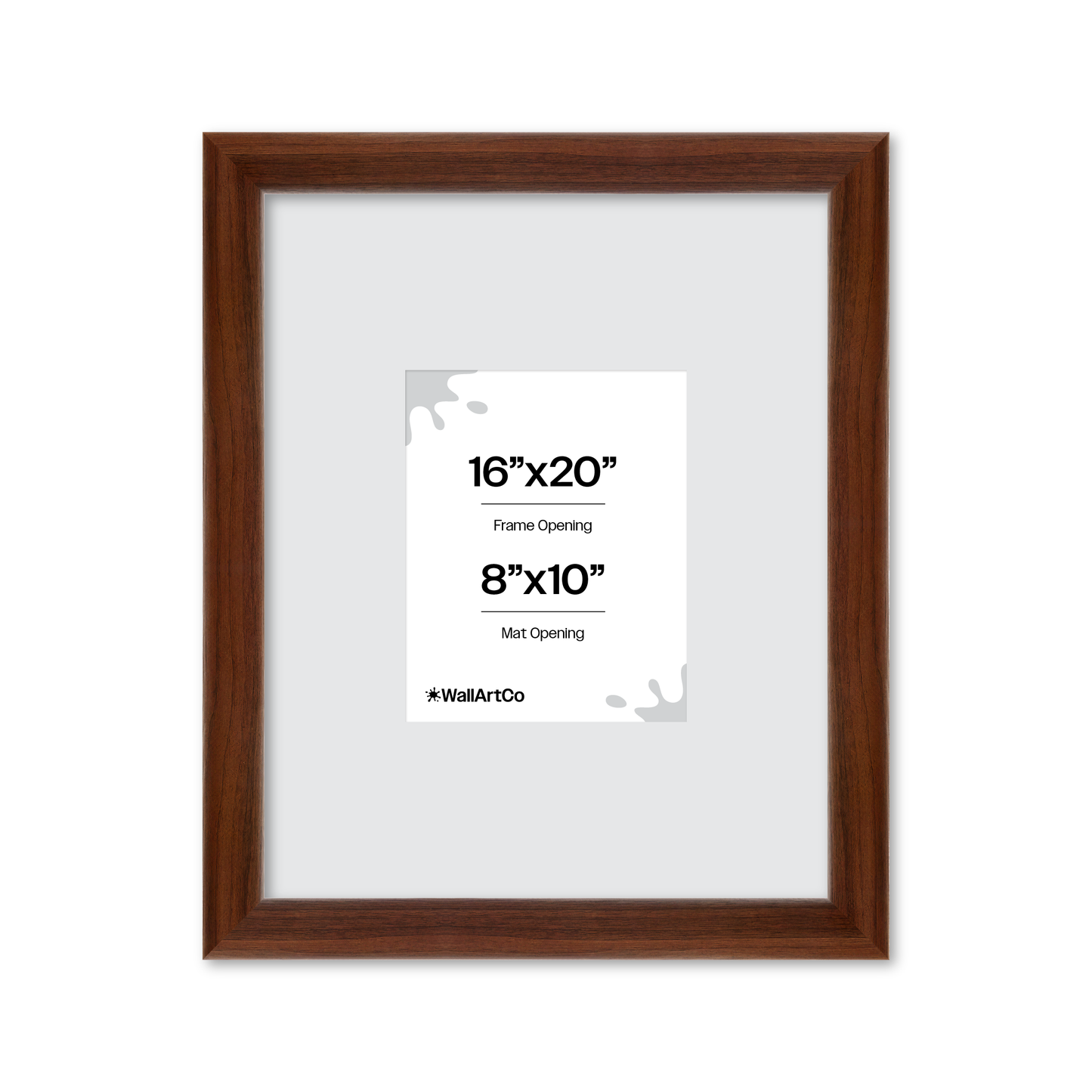 16" x 20" Dark Walnut Hudson Valley Wall Frame