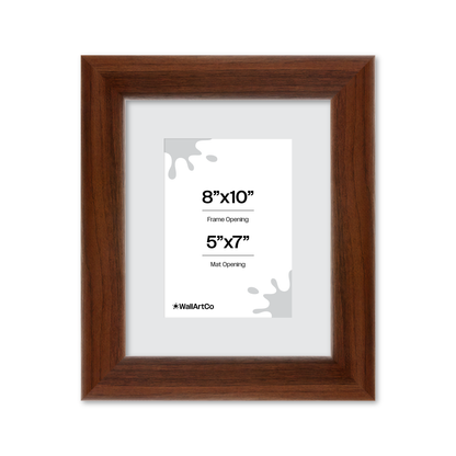 8" x 10" Dark Walnut Hudson Valley Wall Frame