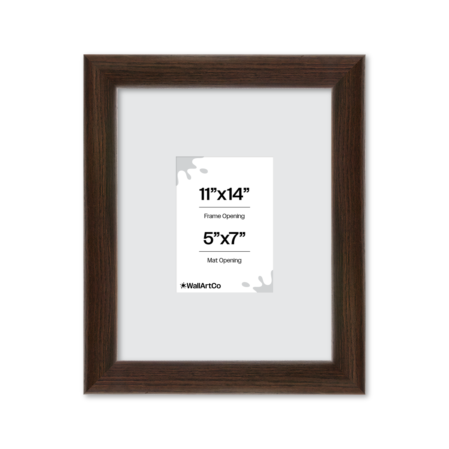11" x 14" Dark Oak Hudson Valley Wall Frame