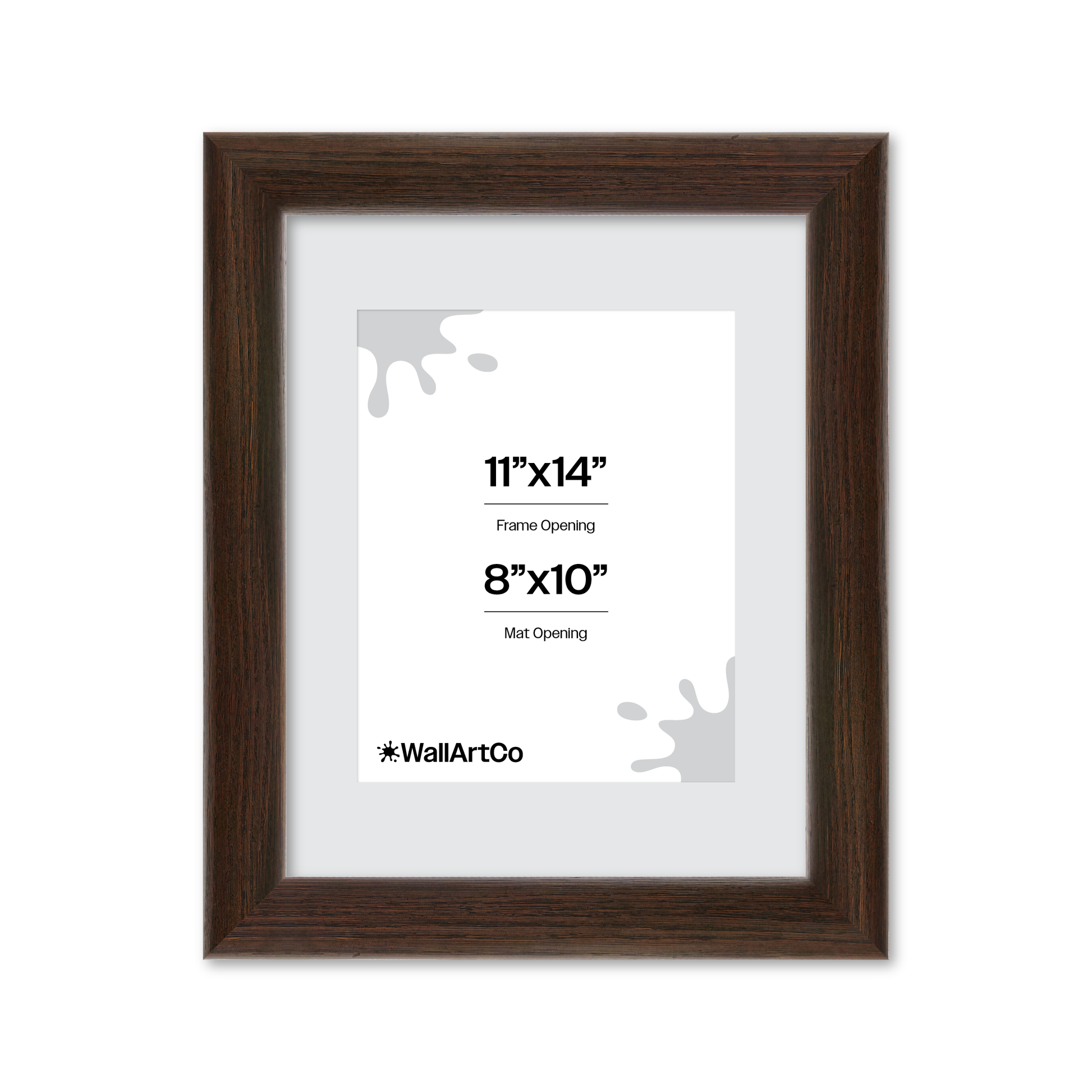 11" x 14" Dark Oak Hudson Valley Wall Frame