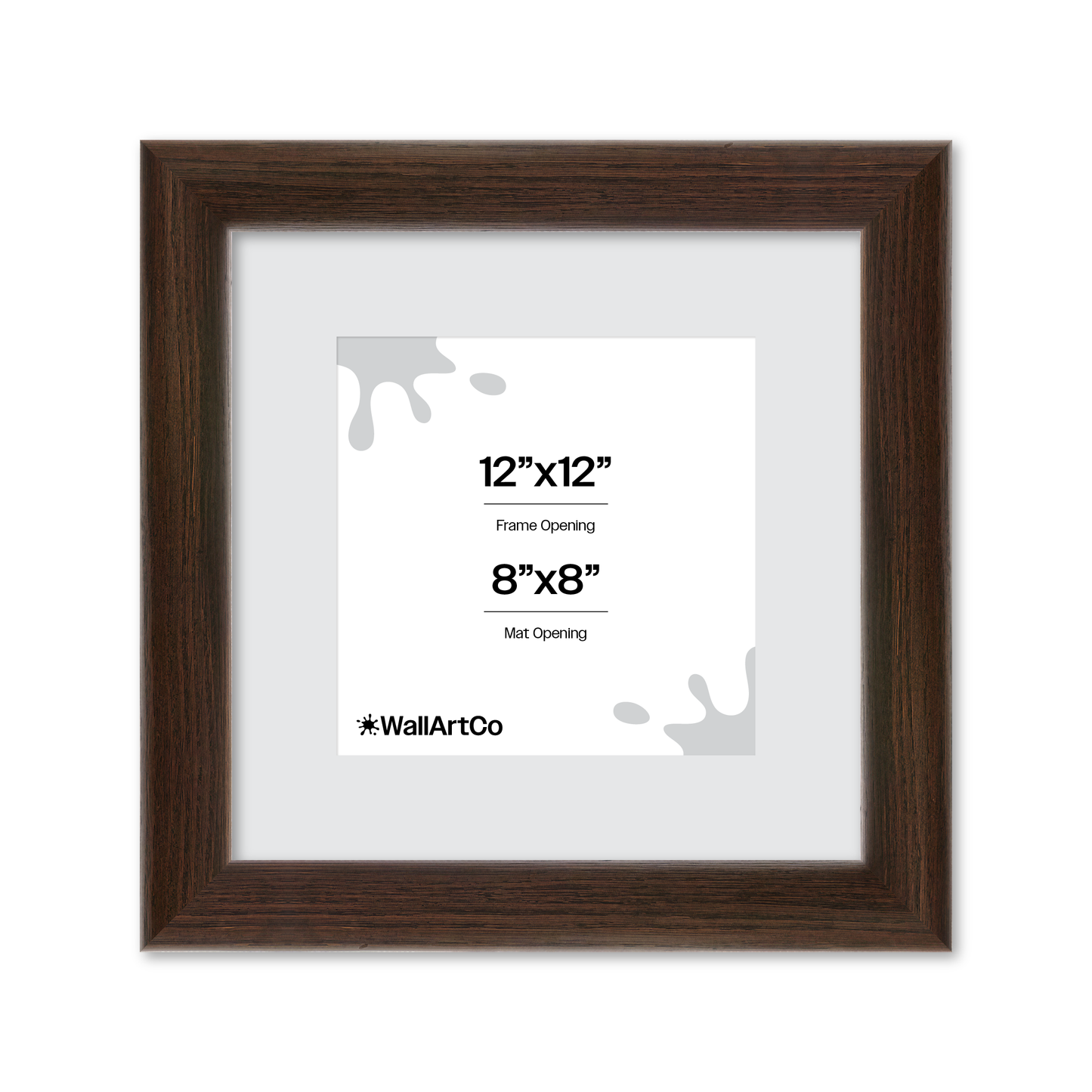 12" x 12" Dark Oak Hudson Valley Wall Frame