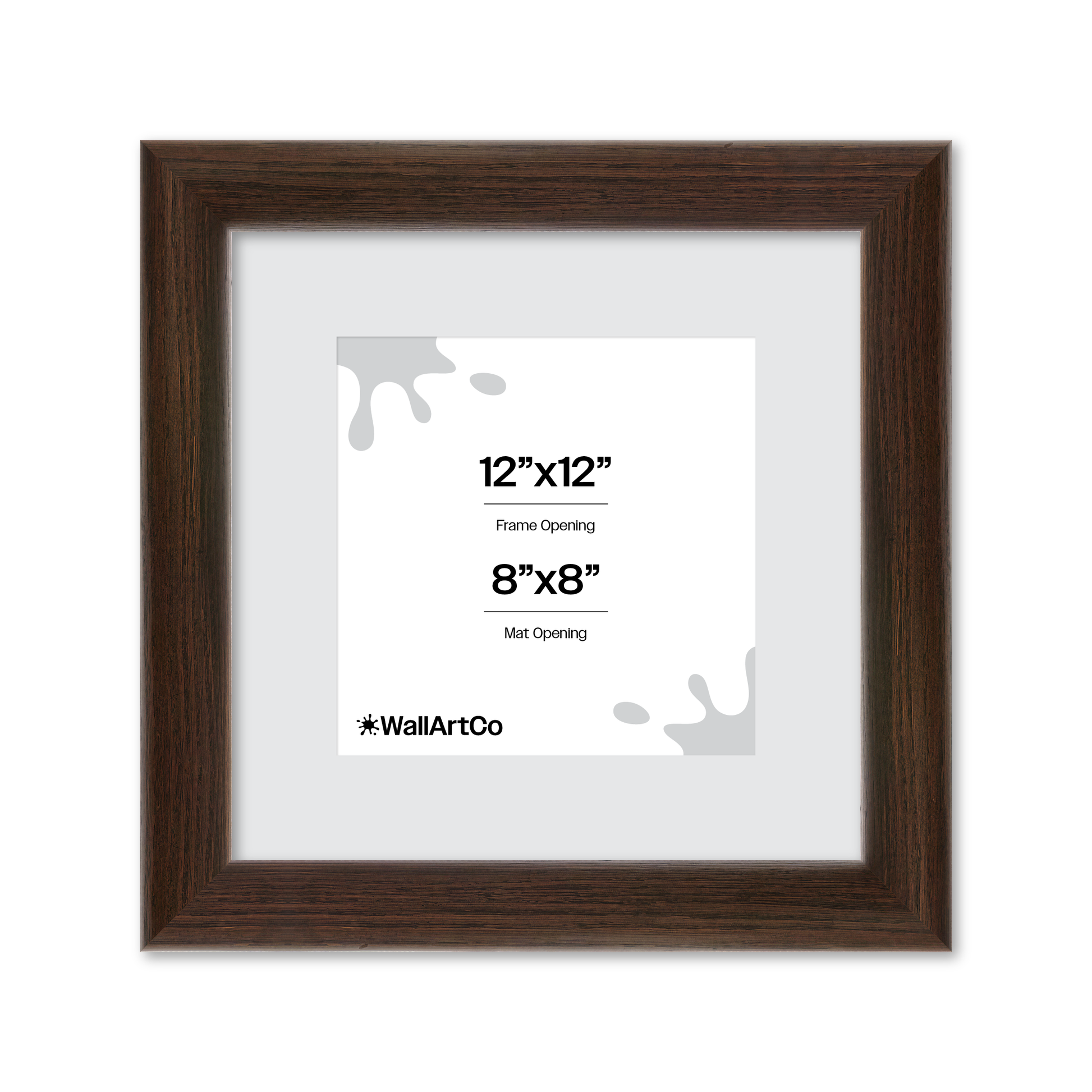 12" x 12" Dark Oak Hudson Valley Wall Frame
