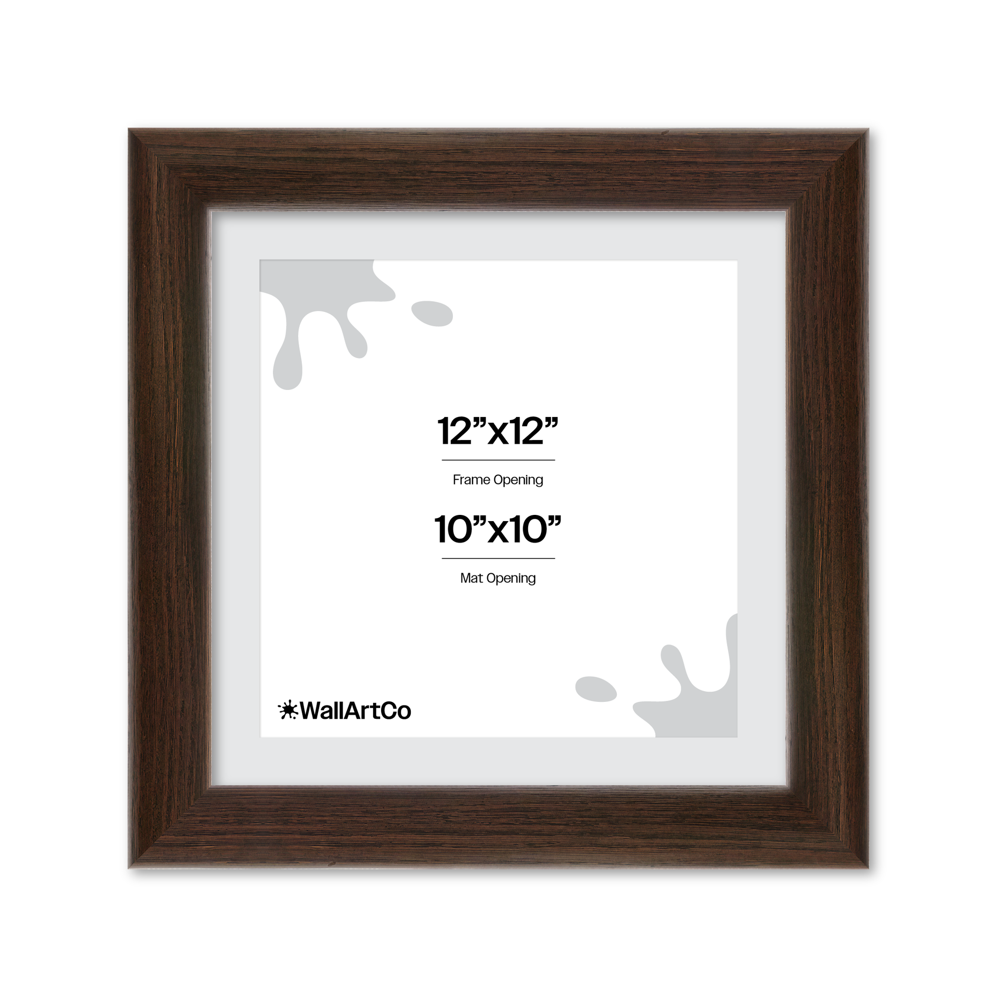 12" x 12" Dark Oak Hudson Valley Wall Frame