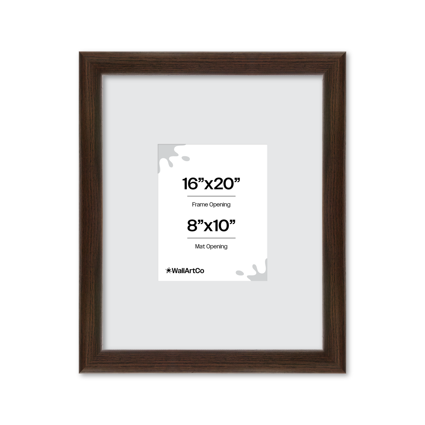 16" x 20" Dark Oak Hudson Valley Wall Frame