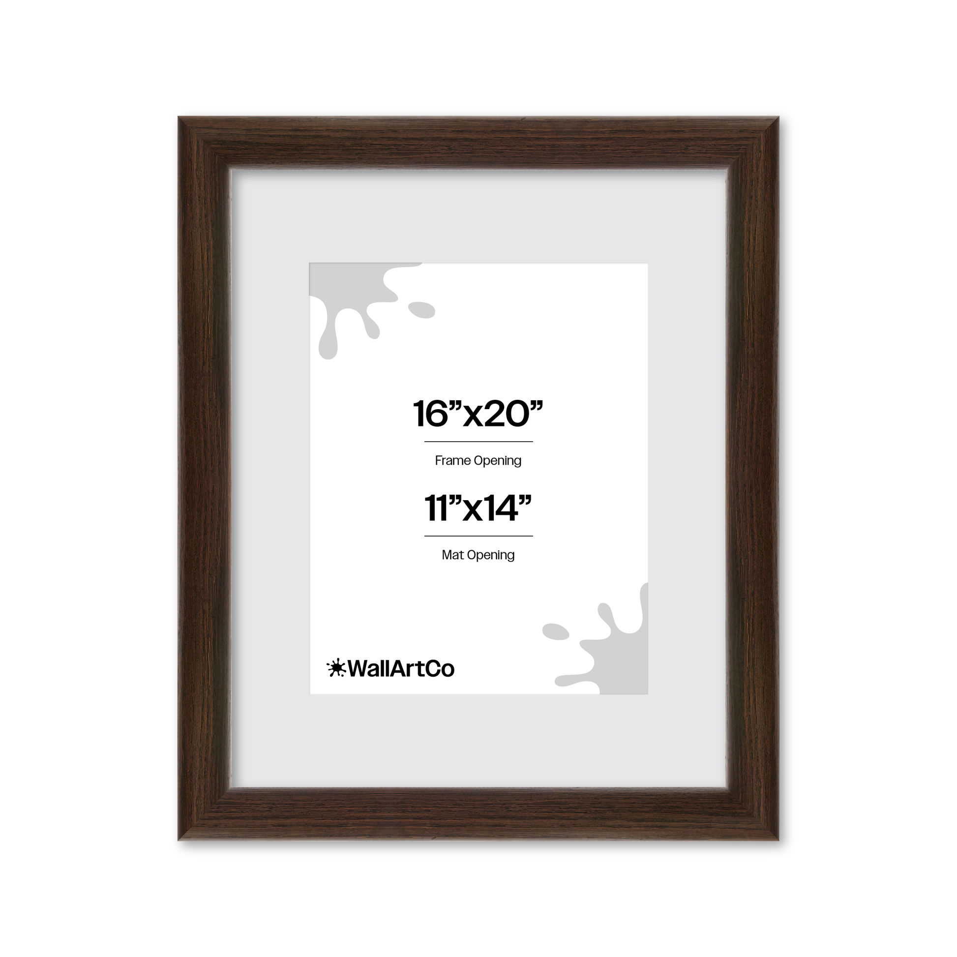 16" x 20" Dark Oak Hudson Valley Wall Frame