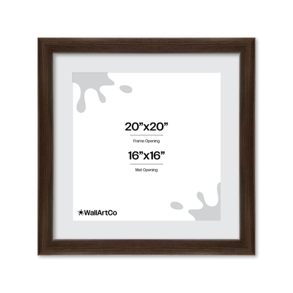 20" x 20" Dark Oak Hudson Valley Wall Frame