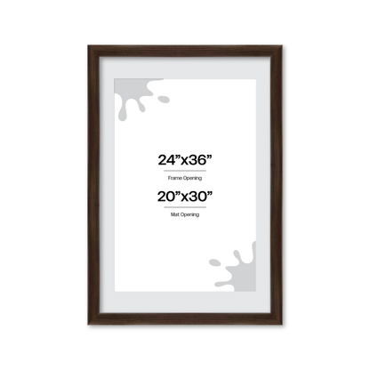 24" x 36" Dark Oak Hudson Valley Wall Frame