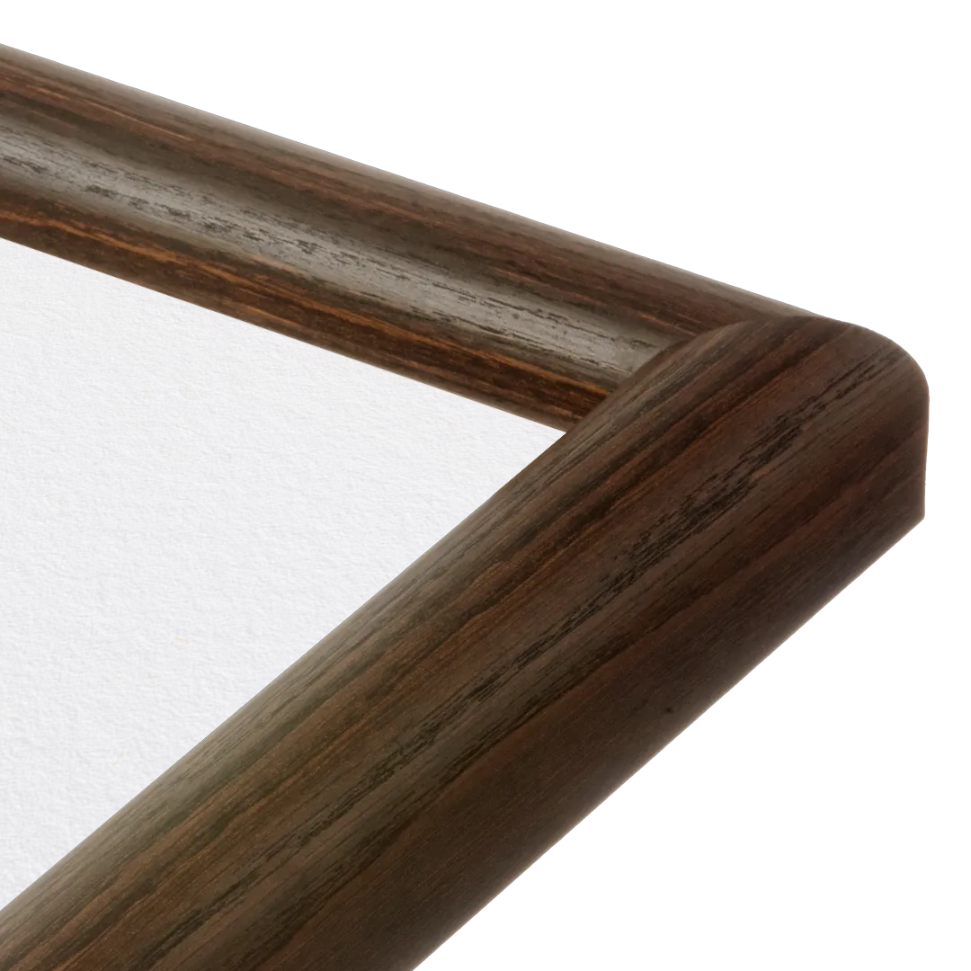 corner of the Dark Oak Hudson Valley Wall Frame