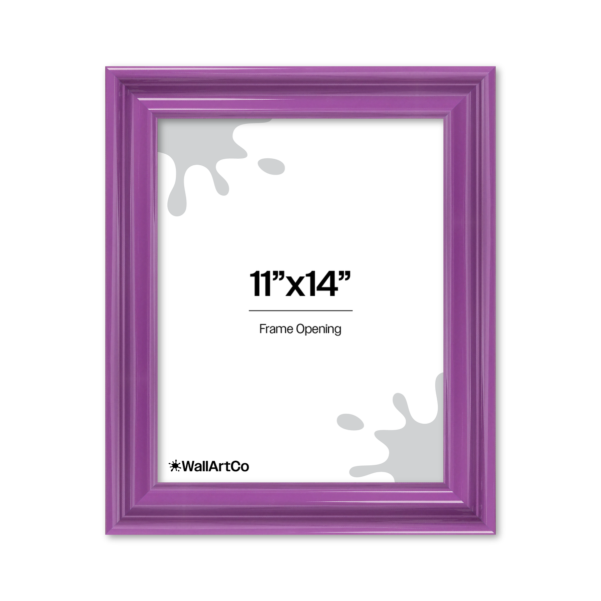 front of picture frame