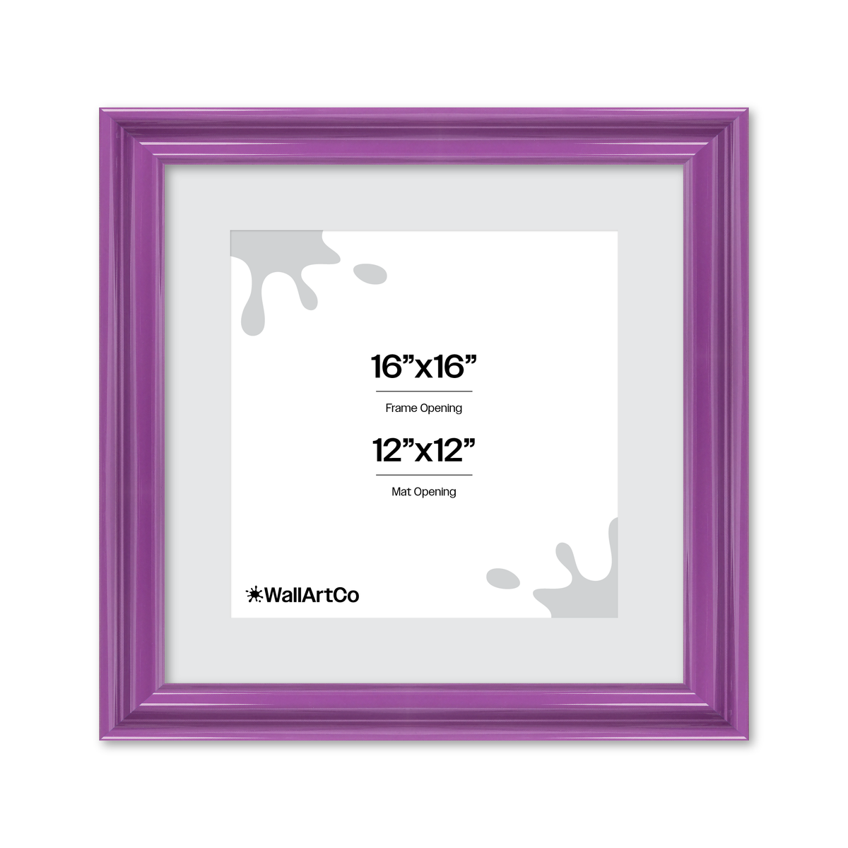 front of picture frame