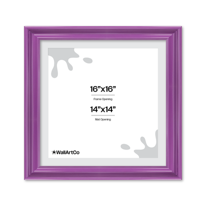 front of picture frame