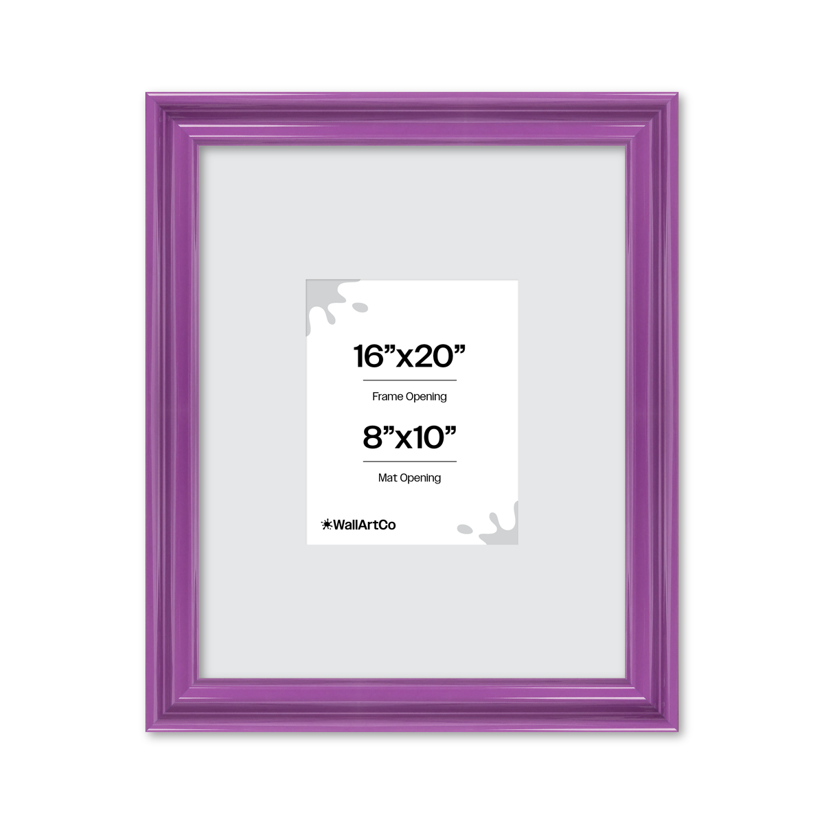 front of picture frame