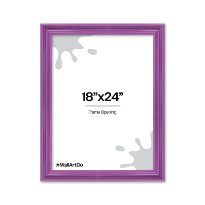 front of picture frame
