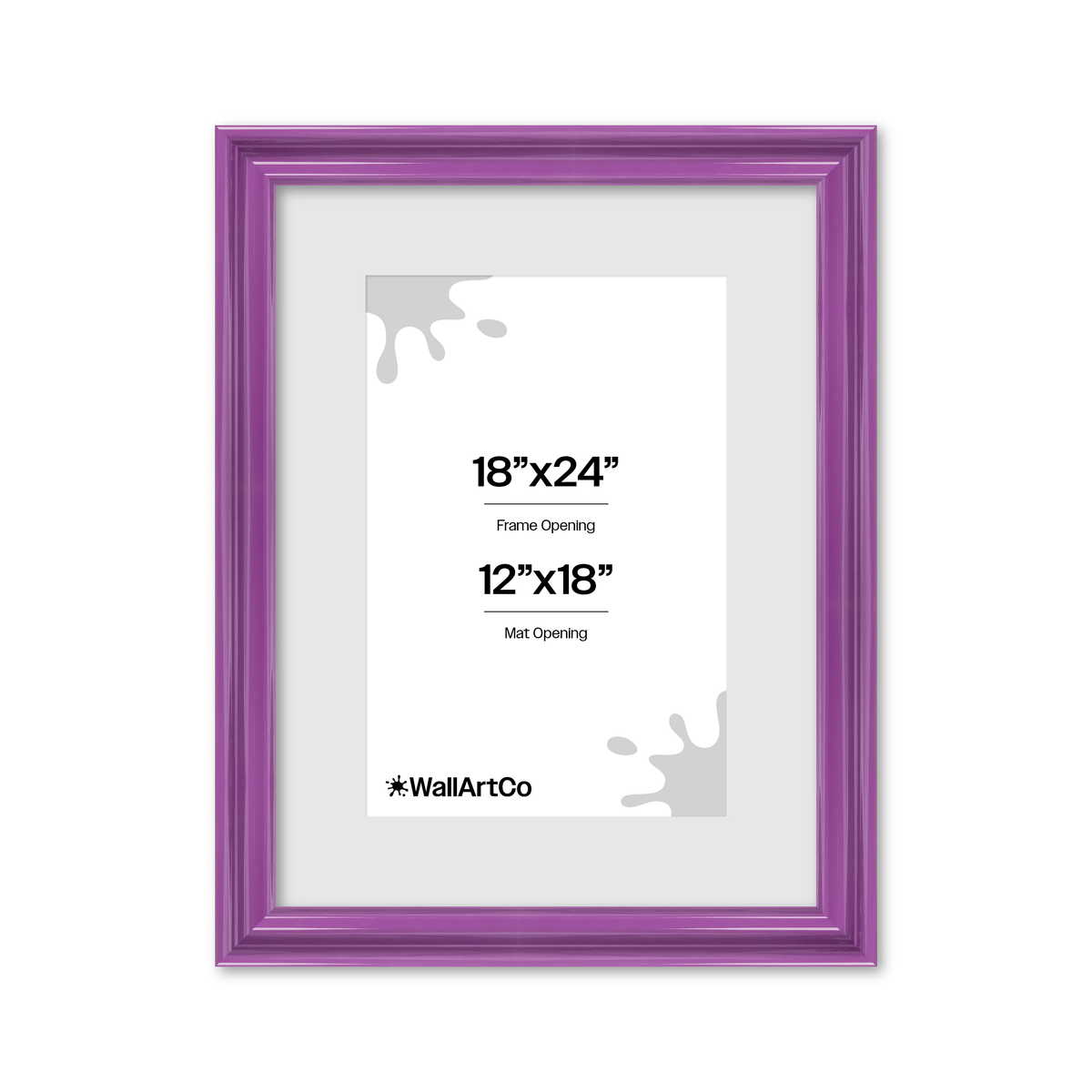front of picture frame