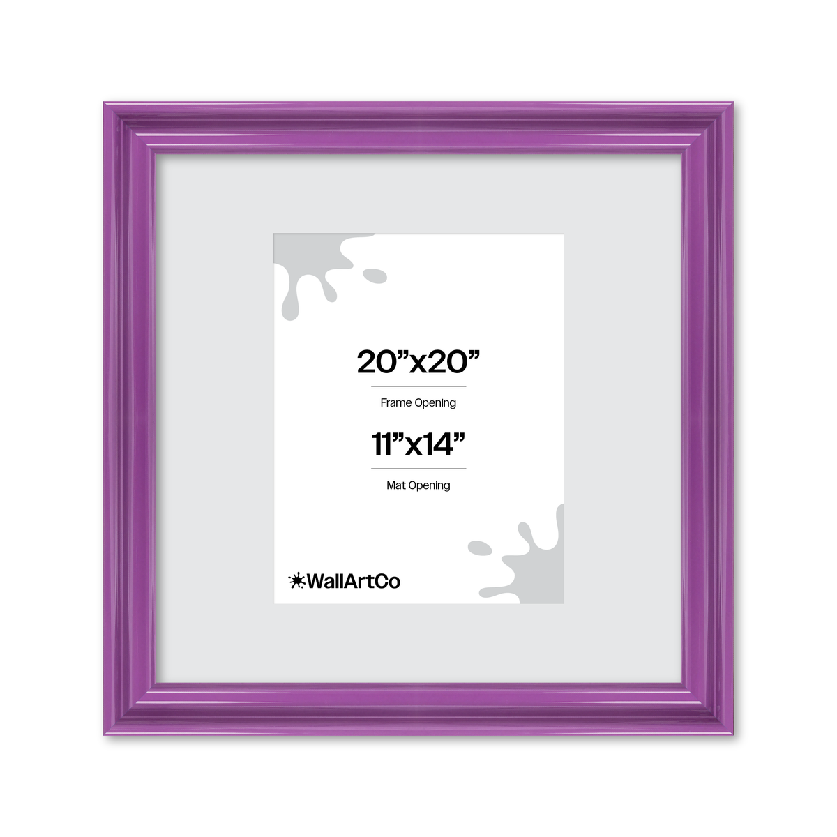 front of picture frame