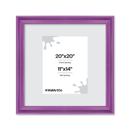 front of picture frame