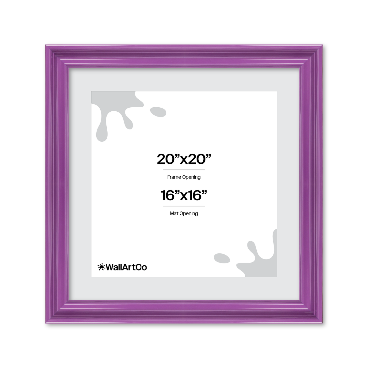 front of picture frame