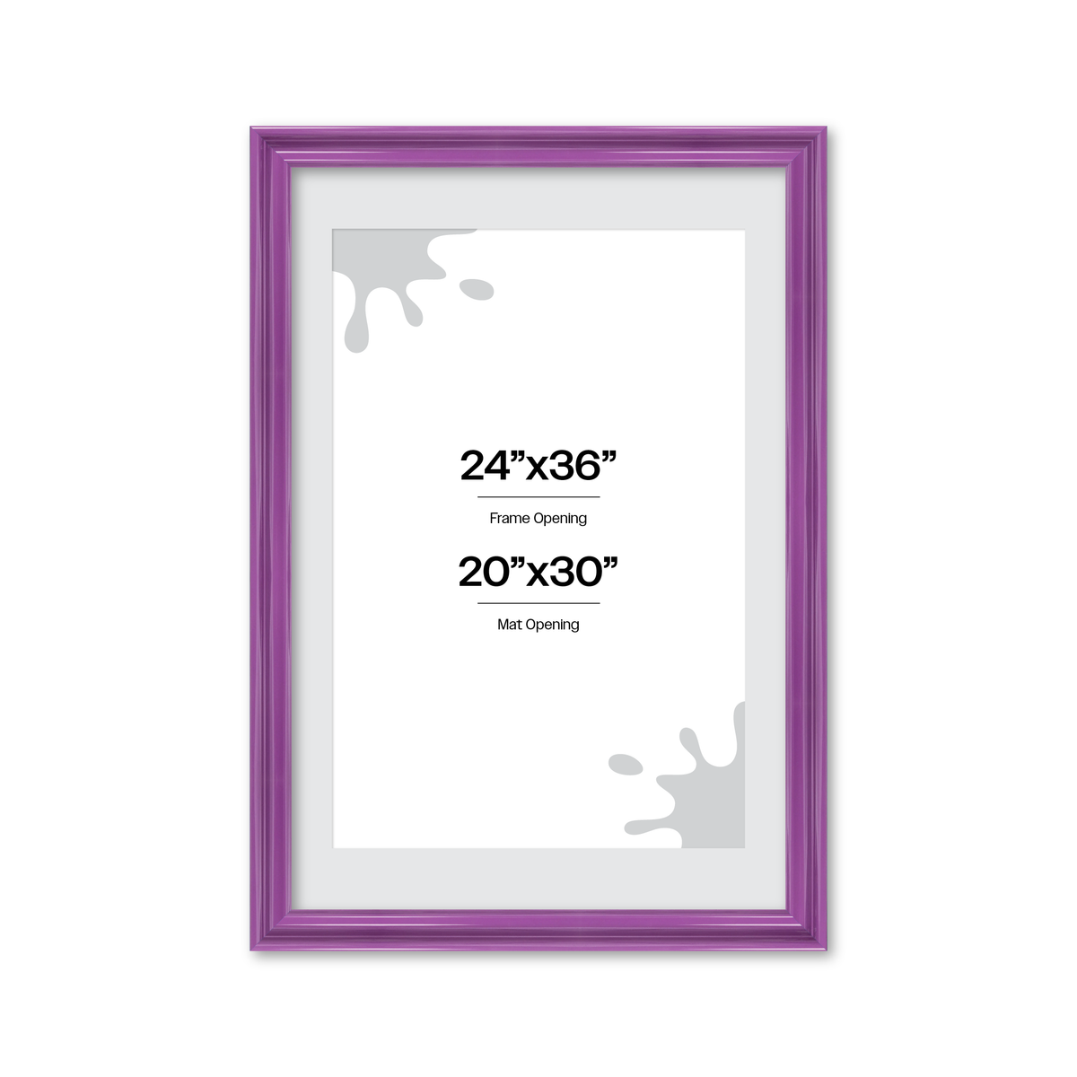 front of picture frame