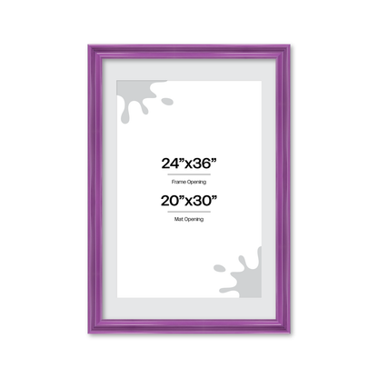 front of picture frame