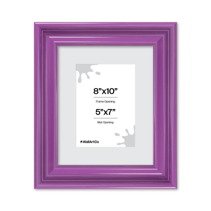 front of picture frame