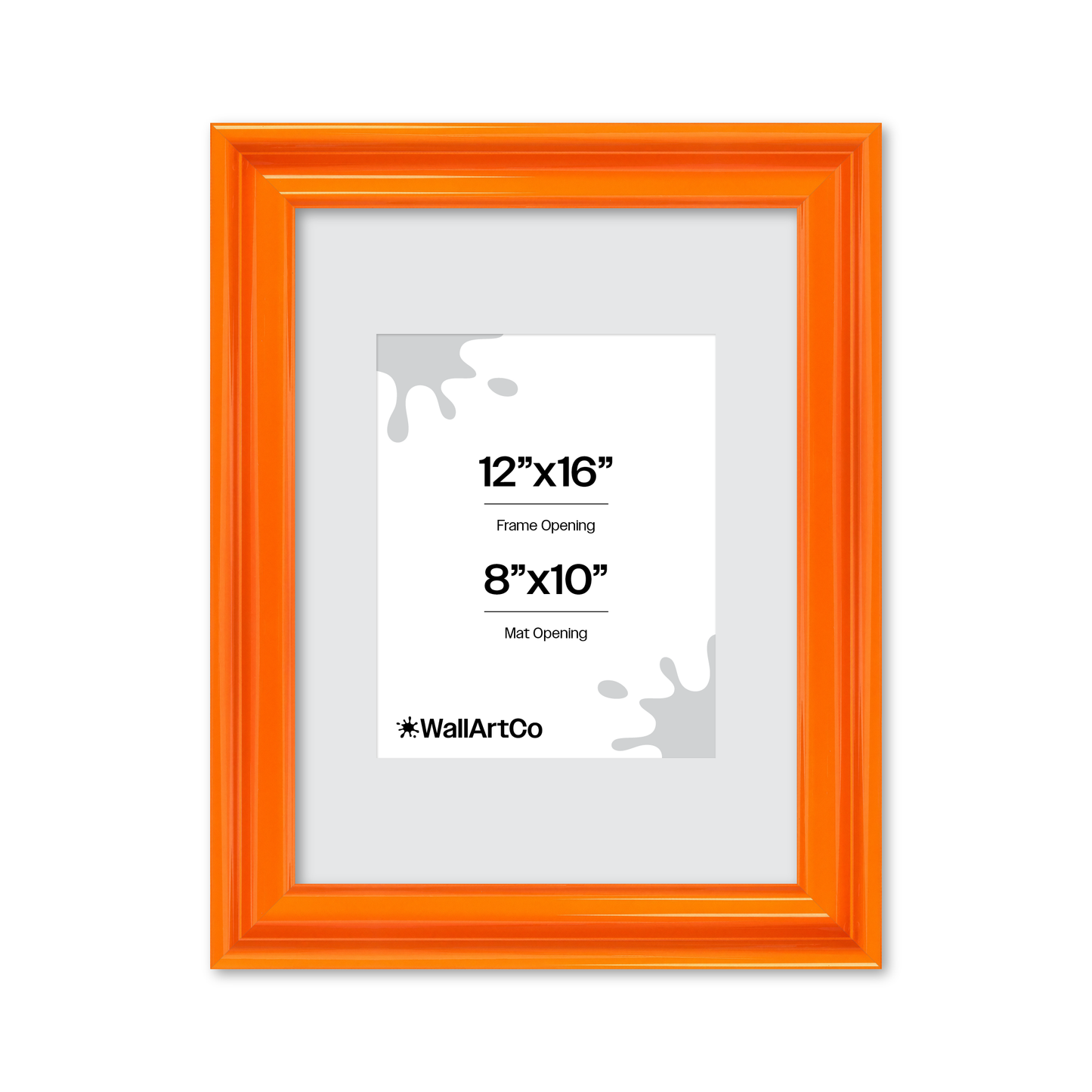 front of picture frame