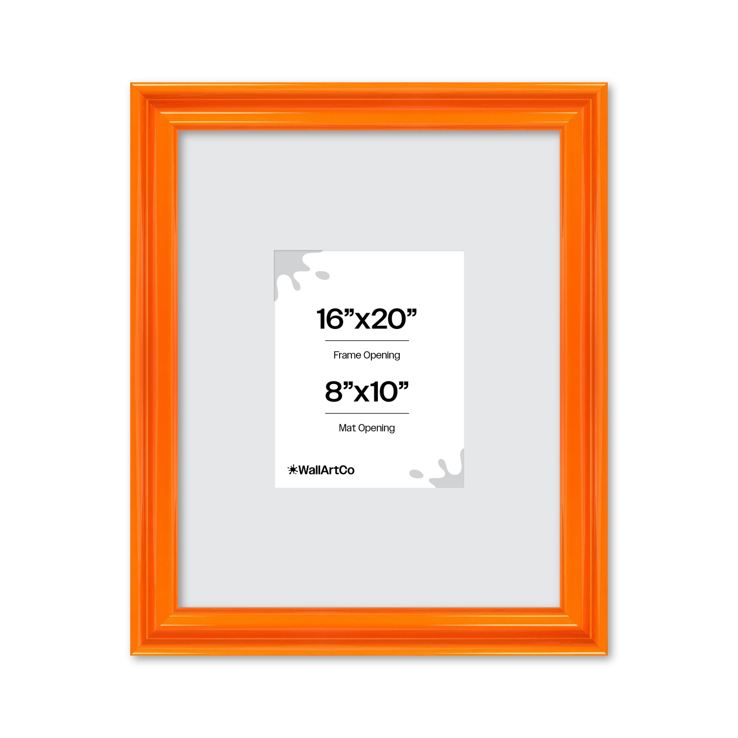 front of picture frame