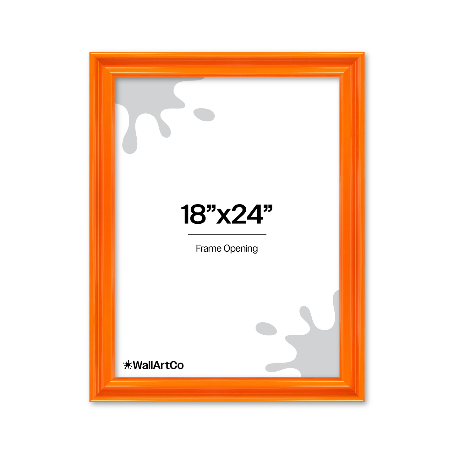 front of picture frame