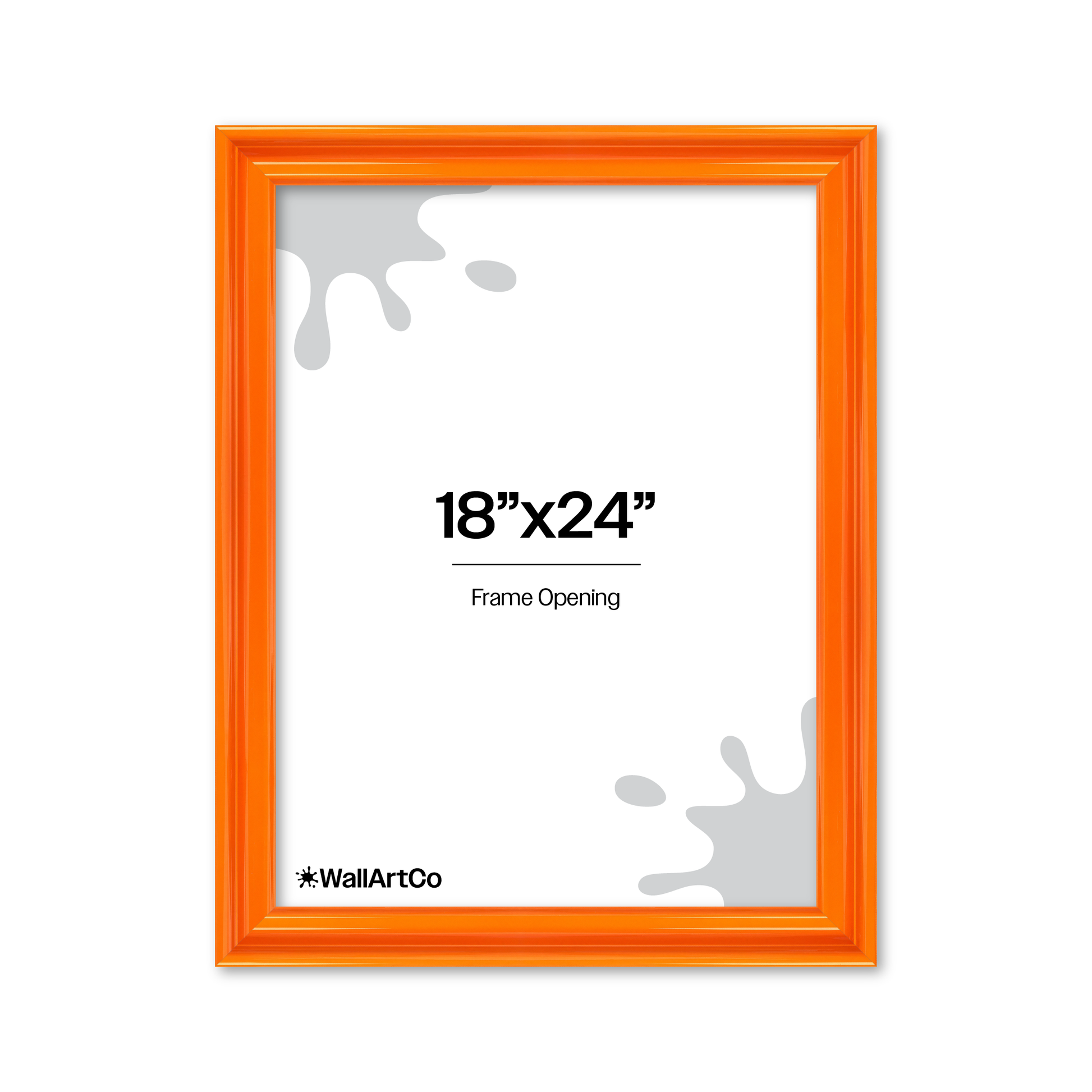 front of picture frame