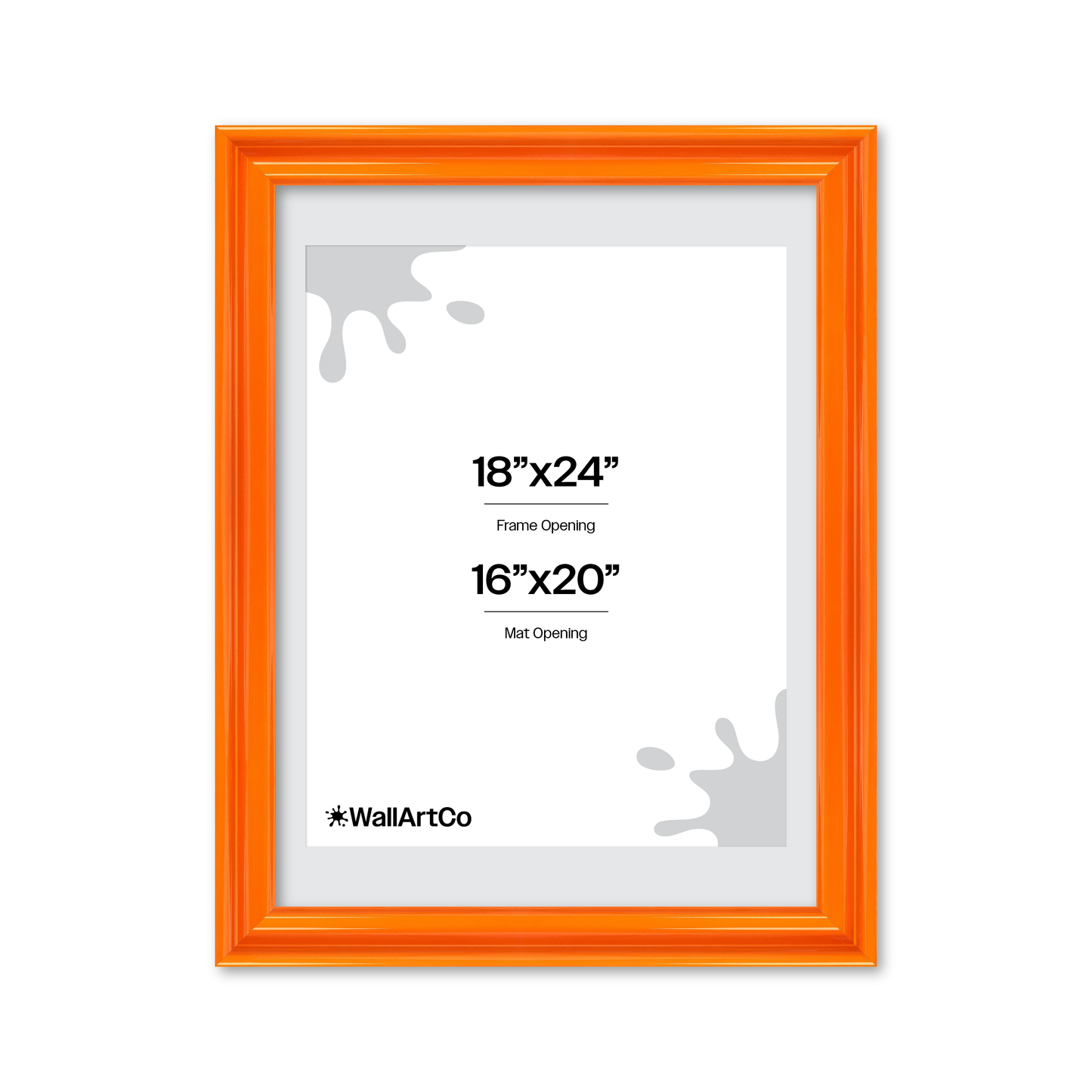 front of picture frame