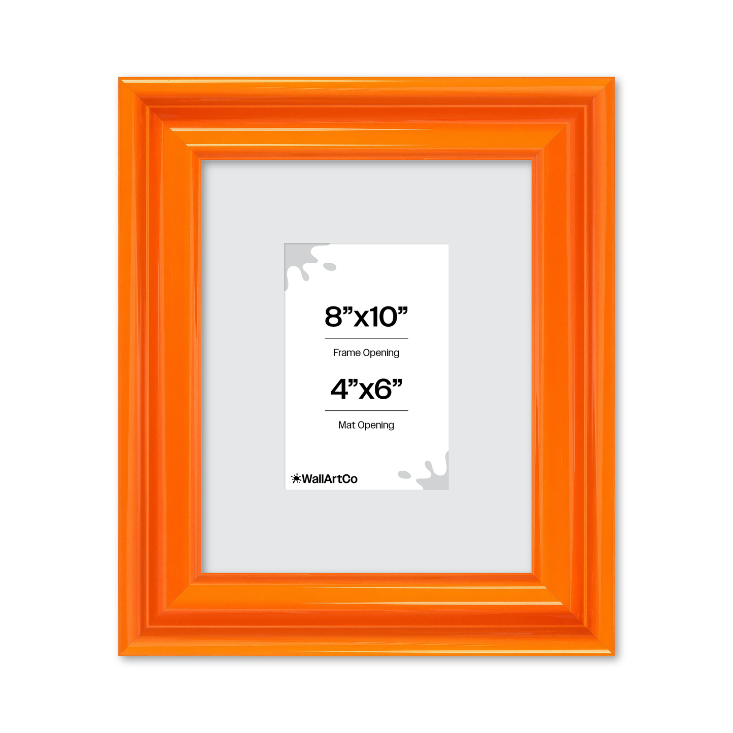 front of picture frame