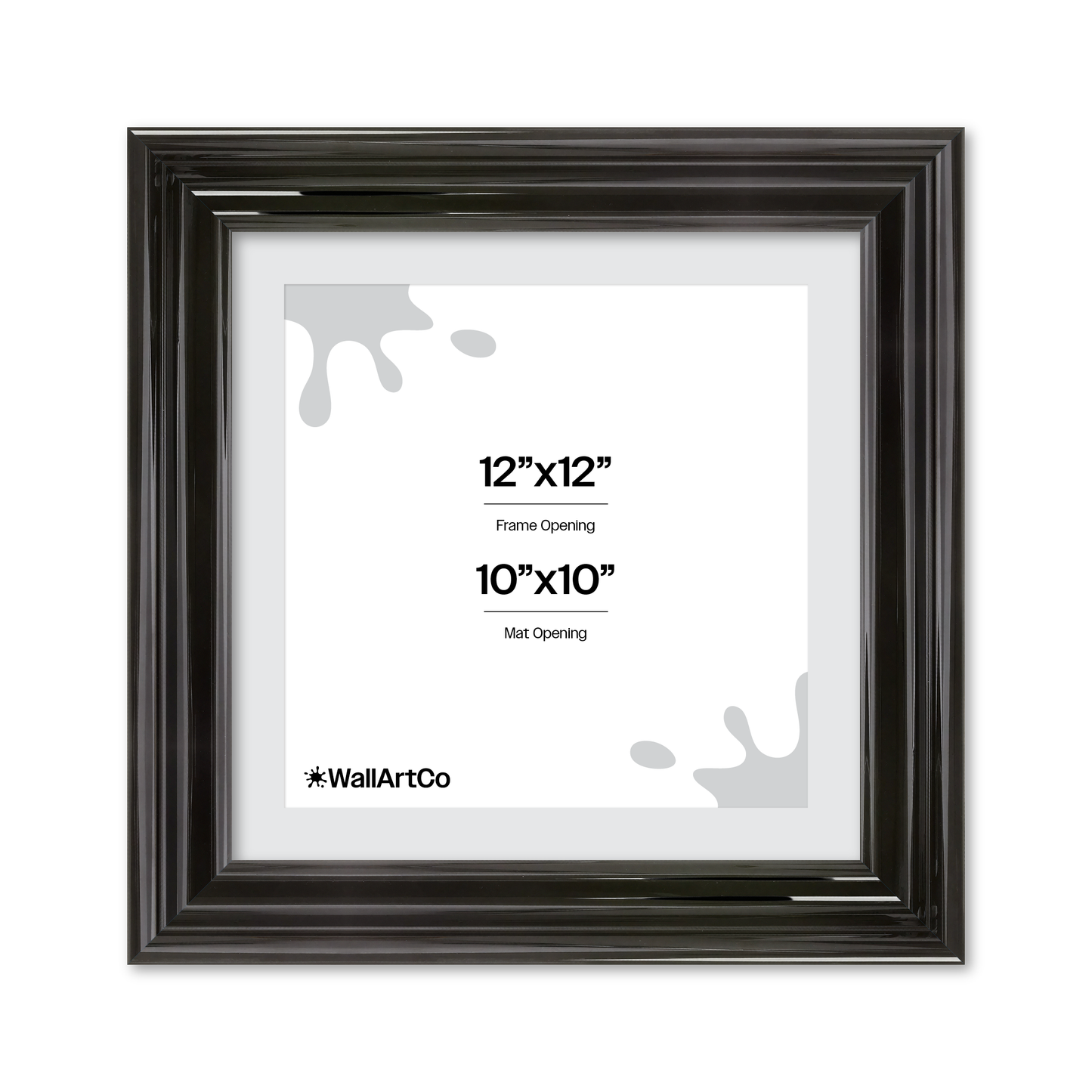 front of picture frame