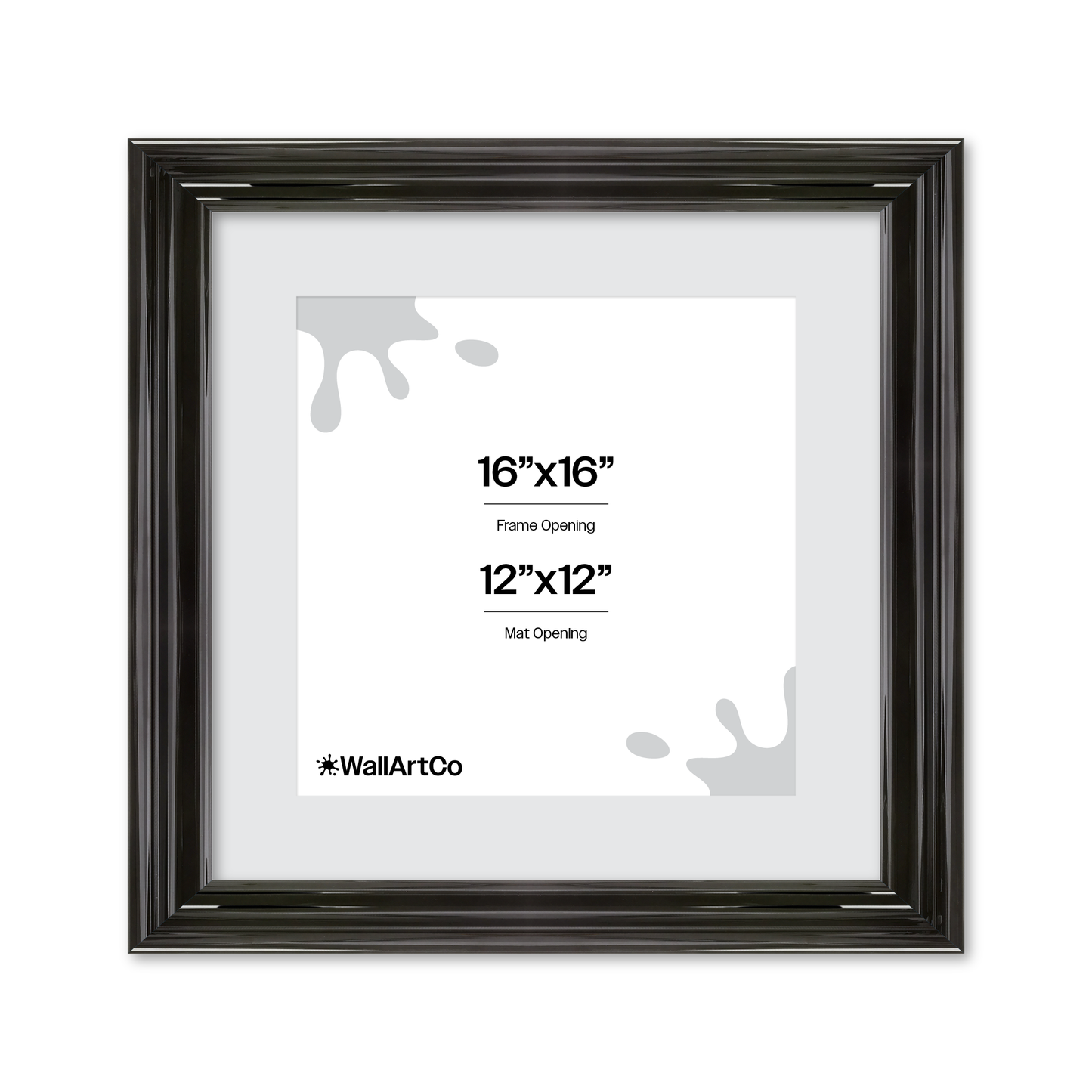 front of picture frame